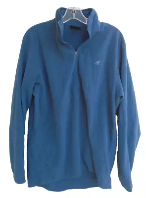 Eastern Mountain Sports Vintage 1/4 Zip Wool Pullover Sweater Men's Size L Blue • $29.99