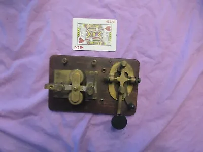 Antique Telegraph Machine Signal Generator Mfg. Morse Code Key • $55