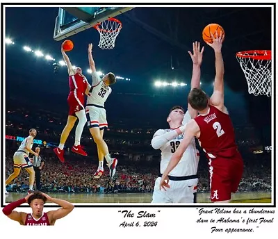 Alabama Basketball Final Four The Slam Grant Nelson Over Uconn Print • $16.99