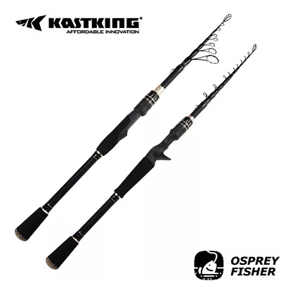 $99.79 • Buy KastKing Blackhawk II Telescopic Fishing Rods Portable Spinning / Casting Rod AU