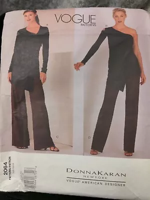 Vogue Designer Sewing Pattern 2064 Donna Karan DKNY Top Pants Sz 18-20-22 UNCUT • $9.60