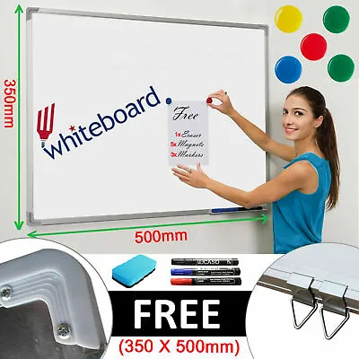 £10.49 • Buy Magnetic Whiteboard Dry Wipe Drawing Board Office School Notice Board Home UK