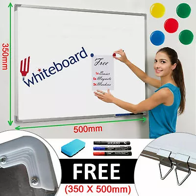 £10.49 • Buy Magnetic Whiteboard Dry Wipe Drawing Board Office School Notice Board Home UK