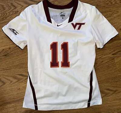 Nike Virginia Tech Hokies #11 Game Worn Womens Lacrosse Jersey • $34.99