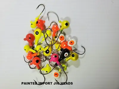 PAINTED JIG HEADS -  IMPORTED : Various Sizes & Colors • $1