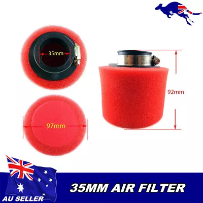  Air Filter Cleaner Foam 35MM Red XR50 CRF50 XR CRF 110cc 125cc 150cc Dirt Bike • $16.16