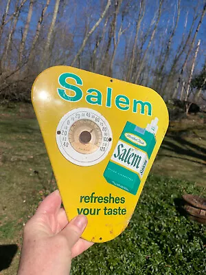 Vtg 50's  Salem Cigarette Advertising Thermometer Sign Refreshes Your Taste • $40
