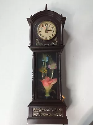 Vintage 1994 Fiber Optic Color Changing Flower Lamp Quartz Clock Tested/ WORKS • $60