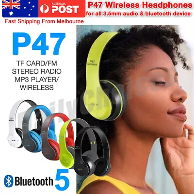 $17.30 • Buy Noise Cancelling Wireless Headphones Bluetooth 5 Earphone Headset With Mic Hot