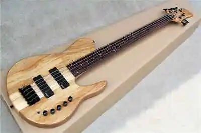 5 Strings Fretless Electric Bass Guitar With Rosewood Fingerboard High Quality • $337.25