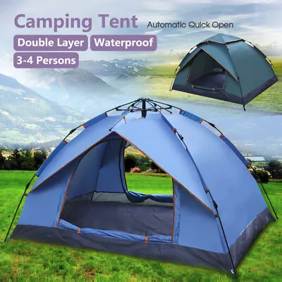 Waterproof Automatic Quick Open Camping Outdoor Tent UV Protection 3-4 Persons • $49.89
