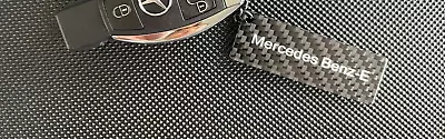 Real Carbon Keyring Keychain With E Logo For Benz E300 E400 E43 E53 E63s AMG • $35.95