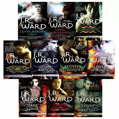 J.R.Ward Black Dagger Brotherhood Series 10 Books Collection Pack Set • £69.99