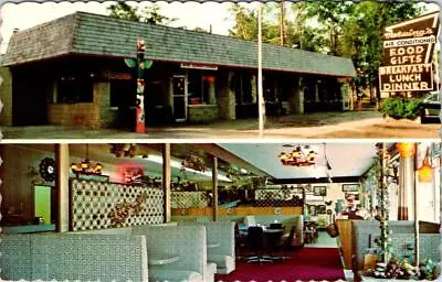 Mackinaw City MI Michigan  MELWING'S RESTAURANT & GIFT STORE  Roadside Postcard • $5.05