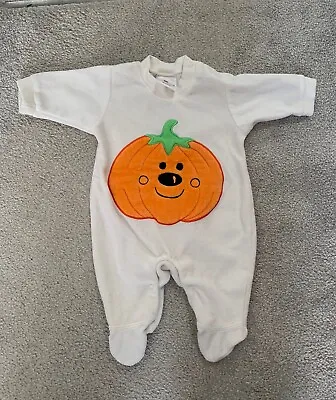 Newborn Pumpkin Halloween Baby Grow Costume  • £0.99