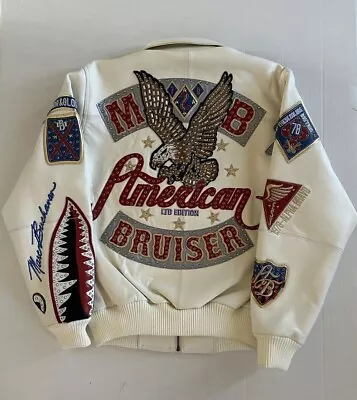 Pelle Pelle American Bruiser Authentic Limited Edition Pure Leather Jacket 100% • $422