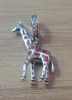 Authentic L'Amour 925 Sterling Silver Giraffe Dangle Charm  • £19.29