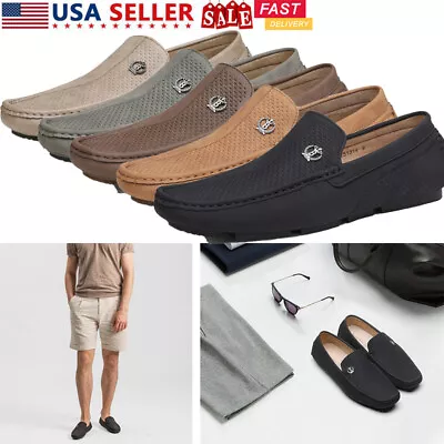 Men Driving Loafers Dress Shoes Casual Slip On Flat Moccasins Shoes Size 6.5-13 • $30.89