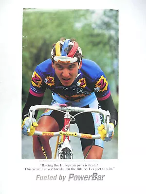 Paul Willerton Poster Team Z Lemond Powerbar Campagnolo Delta Record 14x26  NOS  • $90