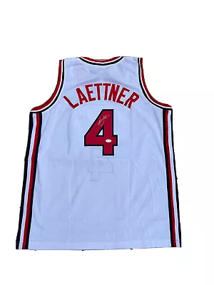 Christian Laettner Signed USA Dream Team (1992 Olympics) White Jersey JSA • $324.99