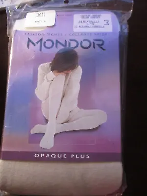 NEW  Mondor Footed Performance Tights Opaque Plus  Adult Large  FREE SHIPPING! • $10.99