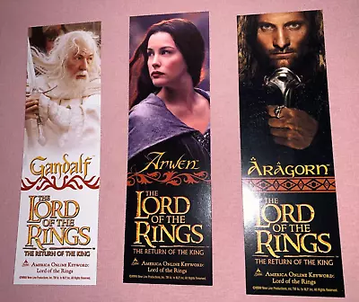 3 Return Of The King Bookmarks 2-Sided - The Lord Of The Rings By JRR Tolkien • £2.88