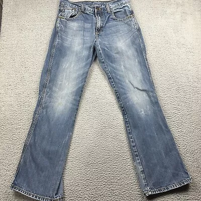 Wrangler Jeans Mens 32x34 Retro Relaxed Fit Bootcut Western Ranch Wear Whiskers • $34.99