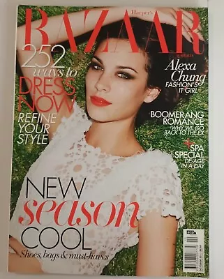 Harper's Bazaar Magazine Australia - October 2011 Alexa Chung Cover  • $25