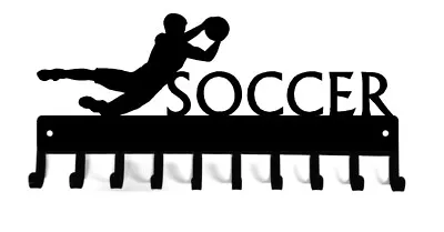 Soccer Goalie (Boy) Medal & Ribbon Hanger & Organizer Rack & Display Hooks • $29.99