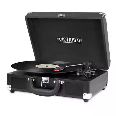 Victrola Suitcase Record Player With 3-speed Turntable • $34.52