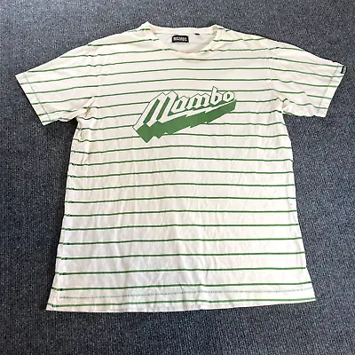 Vintage Mambo Medium White & Green Short Sleeve T-Shirt • $17.99