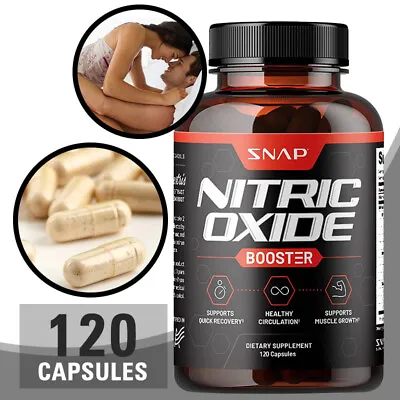 Nitric Oxide Booster L-Arginin L-Citrulline 1500mg 120 Caps HIGHEST POTENCY • $10.62