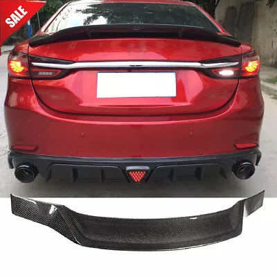 New For Mazda 6 Atenza Sedan 2014-2019CARBON FIBER Rear Trunk Lip Spoiler Wing • $213.99