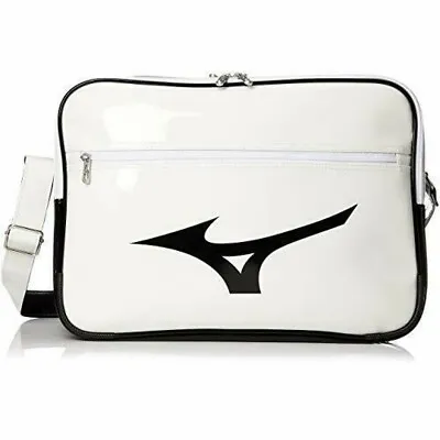 MIZUNO Football Volleyball Baseball Enamel Shoulder Bag 33JS8212 White • $99.83