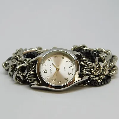 Maurices 16820 Chain Bracelet Quartz Analog Women's Watch New Battery • $18.99