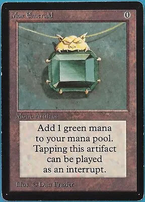 Mox Emerald Beta PLD (Reserved List Power 9 MTG Magic Card) (392368) ABUGames • $8053.99