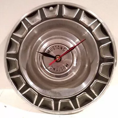 $47.49 • Buy Vintage 1969 1970 Ford Mustang Hubcap Clock Battery Operated 