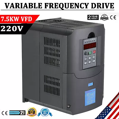  7.5KW 10HP 220V Variable Frequency Drive Inverter CNC VFD VSD Single To 3 Phase • $169.90