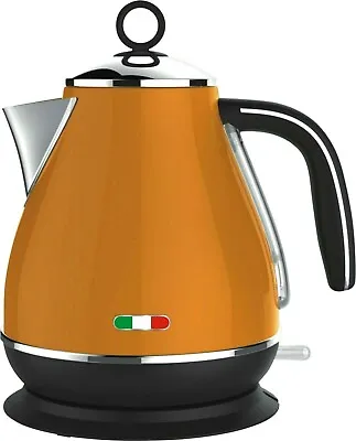 $69.99 • Buy Vintage Electric Kettle Orange 1.7L Stainless Steel Auto OFF 2200W Not Delonghi