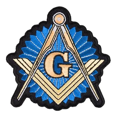 Freemasons Blue & Gold Emblem Patch Masonic Patches • $4.99