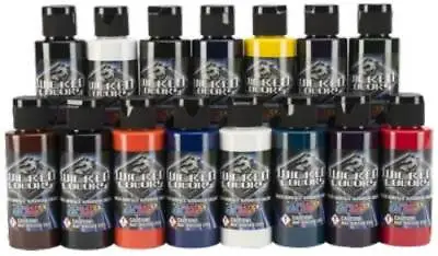 £149.99 • Buy Airbrush Paint -  Createx Wicked Detail Pro Set 17 X 2oz (60ml) Bottles