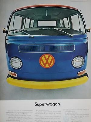 1968 Volkswagen Bus Super Eagon Vintage Original Print Ad 8.5 X 11  • $7.95