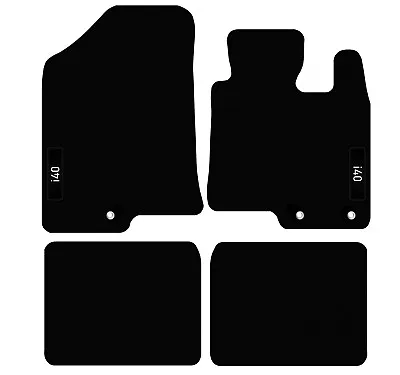 Tailored Mats FOR Hyundai I40 2011 To 2020 With Logo Carpet Car Floor  • £23.99