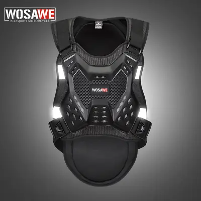 WOSAWE Adult Racing Motorcycle Armor Vest Chest Protector MTB Spine Back Guards • $45.33