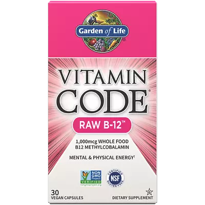 Garden Of Life Vitamin Code Raw B-12 30 Vegan Caps • $17.57