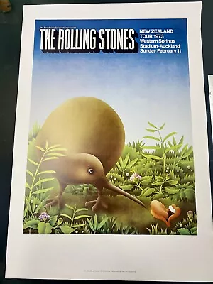 The Rolling Stones Artists Day Bill Ian McCausland Tour Poster - AUTHENTIC • $49.99