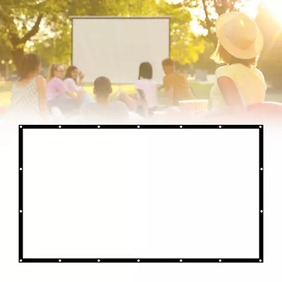 $13.17 • Buy 60-100  Projector Screen Foldable Outdoor Camping Projector Screen 3D HD 16:9