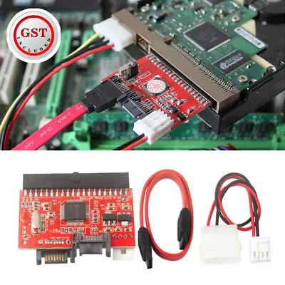 Bidirectional IDE To SATA HDD Adapter Converter Serial-ATA 40pin Port With Cable • £6.65