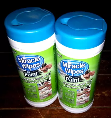 Lot Of 2 Miracle Wipes For Paint Textured Wet Wipes ☆30 - 12  X 6  Per Package☆ • $18.47