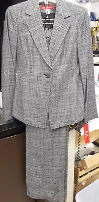 Anne Klien Size 6 Tweed Suit NWT Retail $179 Top $89 Bottom Free Shipping • $99.99